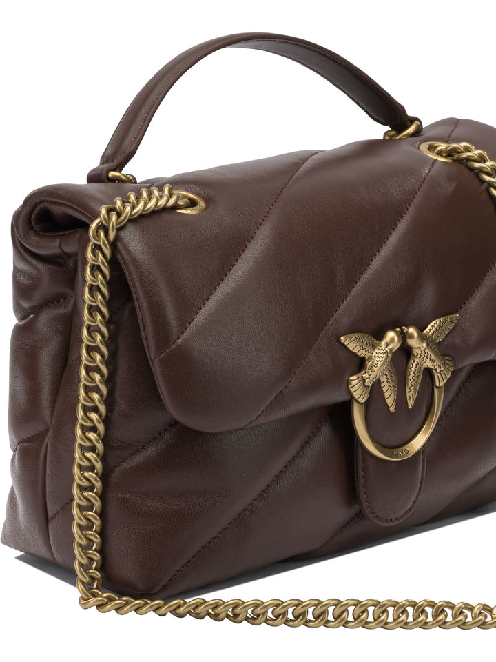 Pinko  Crossbody Bags - Brown | d67484f01fbf1ca67176fa702b6bbb9cb6caeb1c