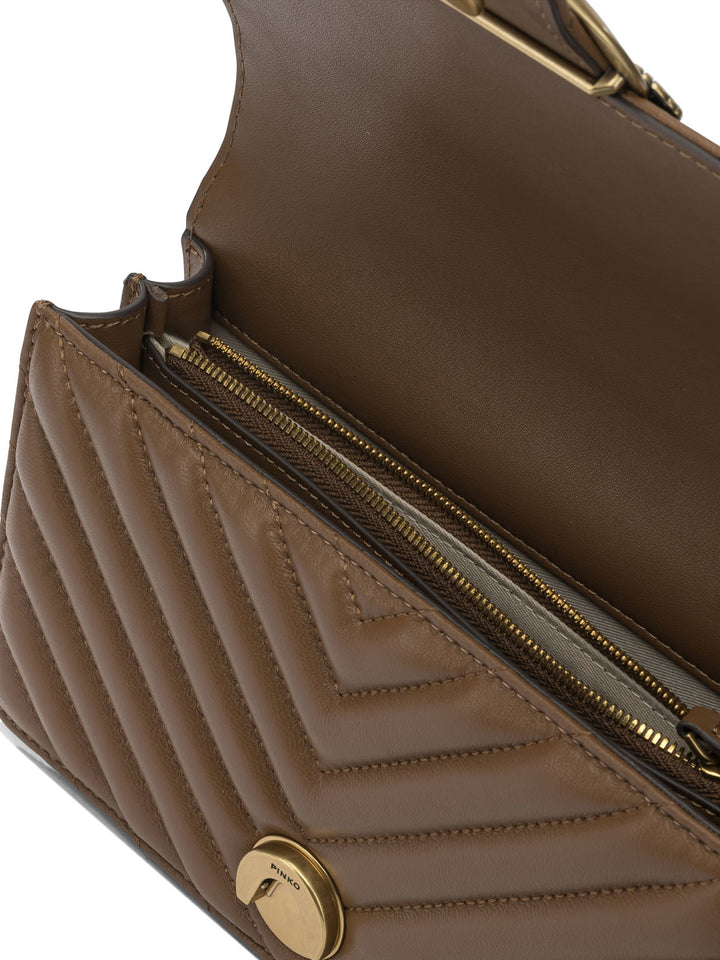 Pinko  Crossbody Bags - Brown | ec90b16ceb4cd9ba9d0961fb932408b5d7ef3c86