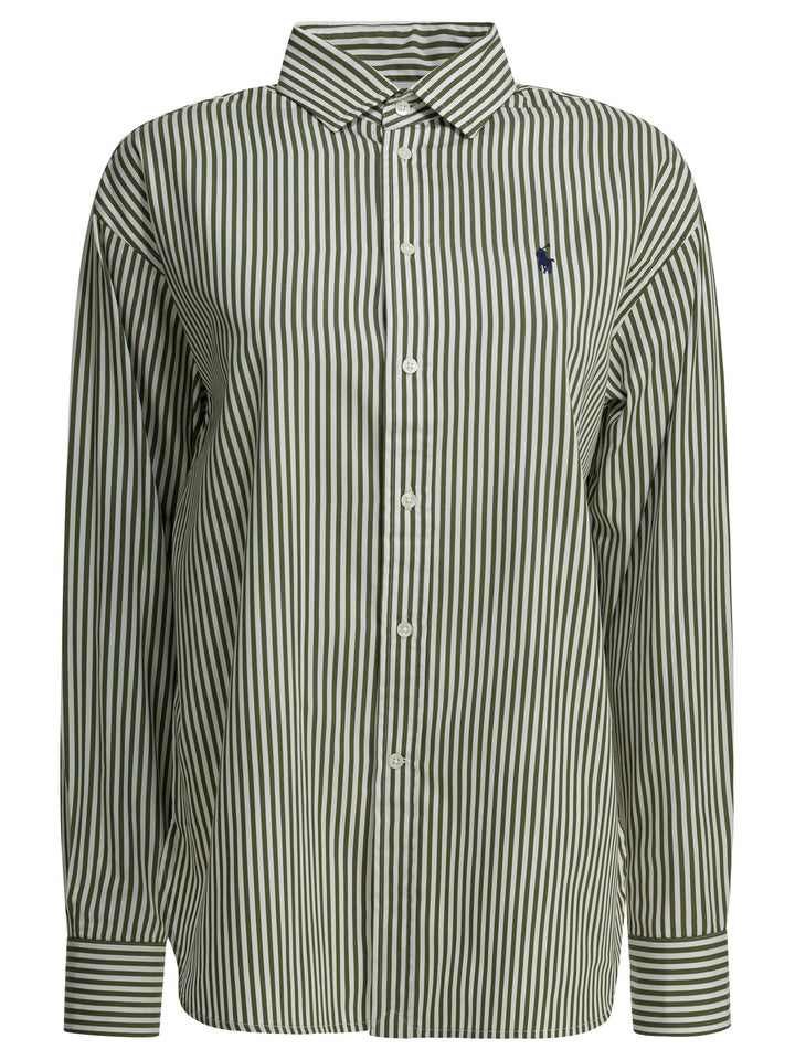 Polo Ralph Lauren Classic Fit Casual Shirt With Logo Shirts - Green | 2a41996758112b71895dd17864e65da86d543ad4