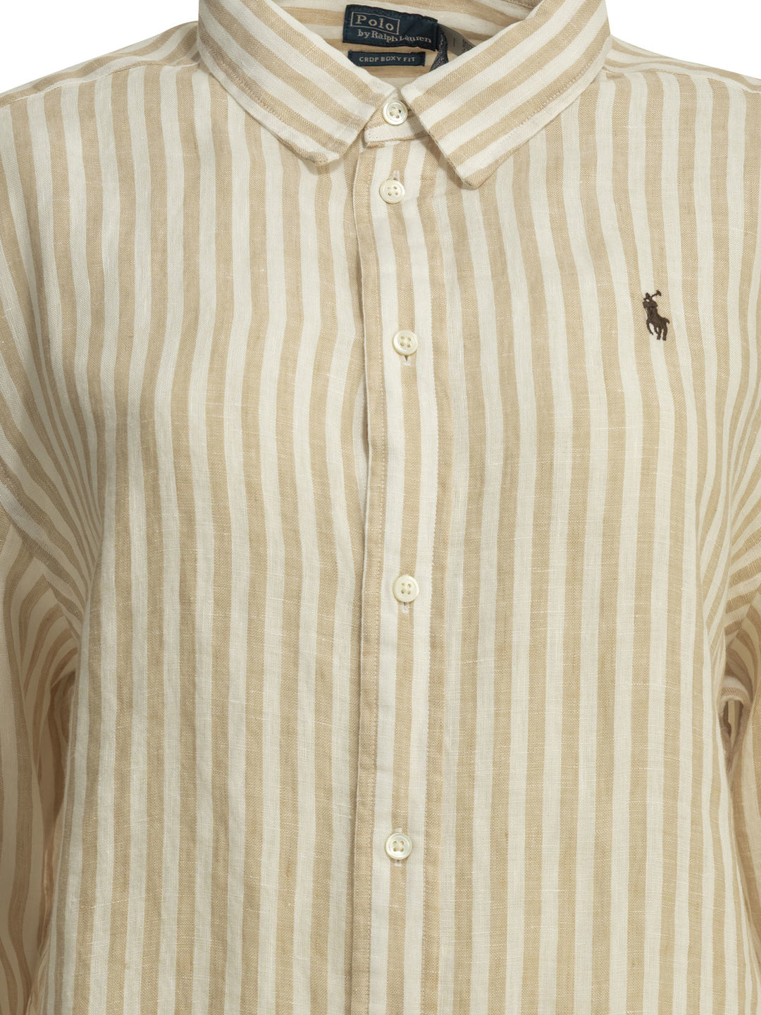 Polo Ralph Lauren Casual Relaxed-Fit Shirt With Logo Shirts - Beige | 30c84050c968ddd6de2dc2c6aa4793bf56174037