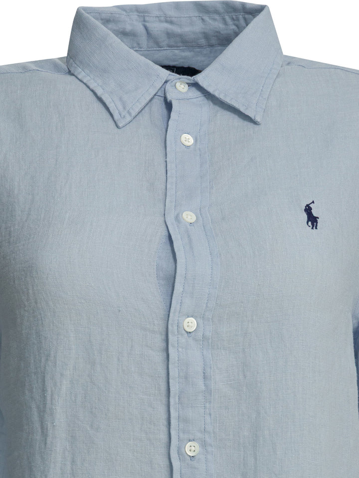Polo Ralph Lauren Classic Fit Casual Shirt With Logo Shirts - Light blue | 3e91d3f23ce8185e88b4c4e088e6654ee993bc94