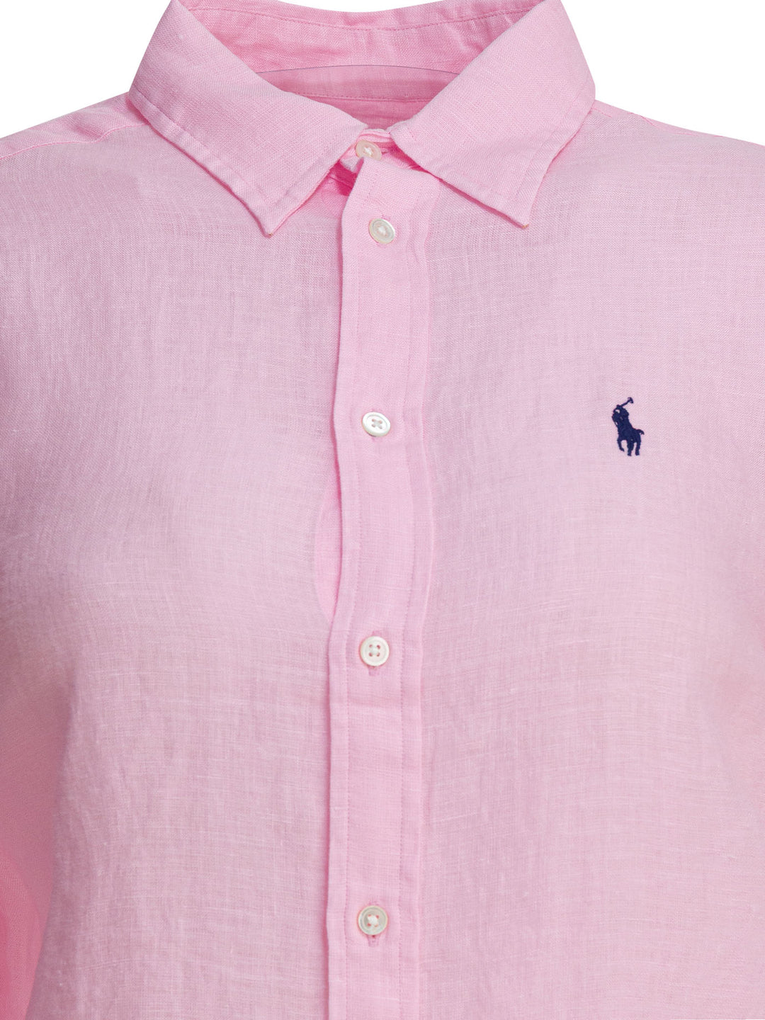 Polo Ralph Lauren Classic-Fit Linen Shirt Shirts - Pink | 40847e1a571ad9e5de65709bddc5bdfee8a2a2d8