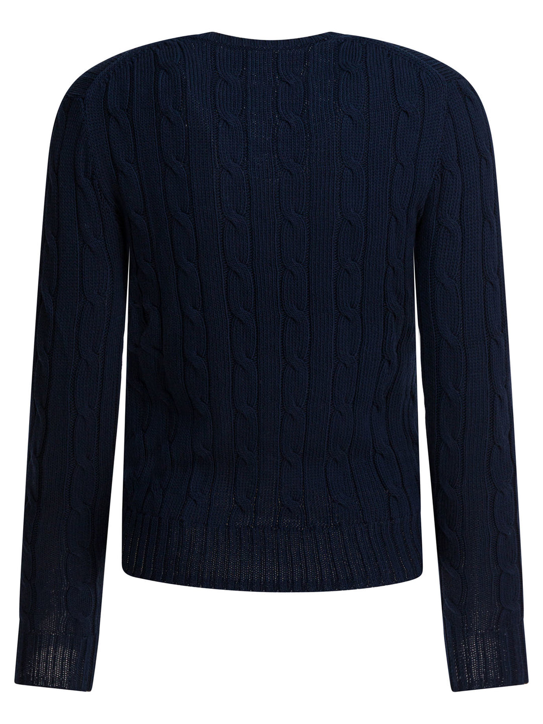 Polo Ralph Lauren Crew-Neck Cable-Knit Sweater With Logo Knitwear - Blue | 8fb72633234d55872417840cfeeb1955893fe36e