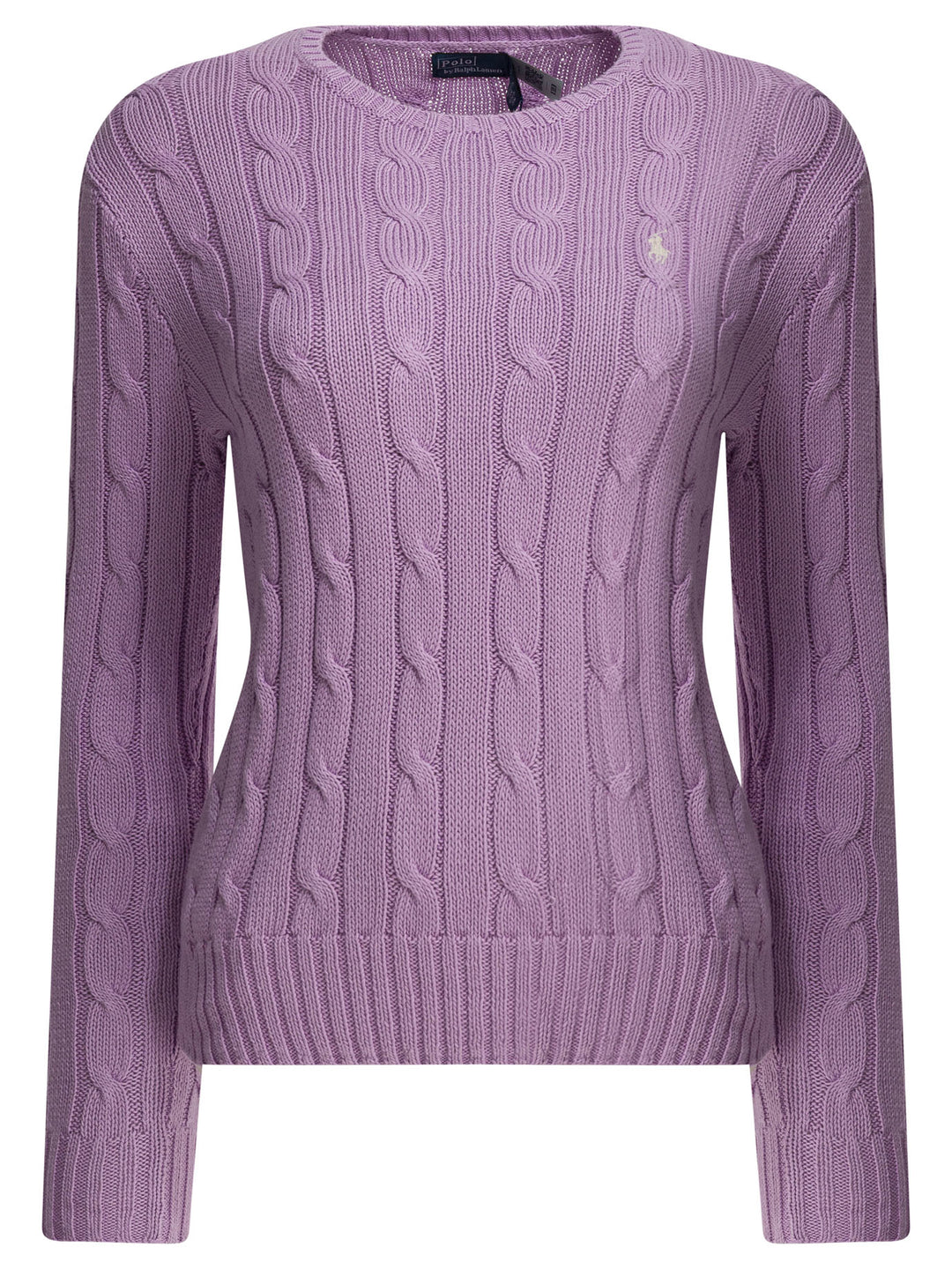 Polo Ralph Lauren Crew-Neck Sweater With Logo Knitwear - Purple | 6f7705efd9efcb8d22c544ebf94aa4a529f2b0f5