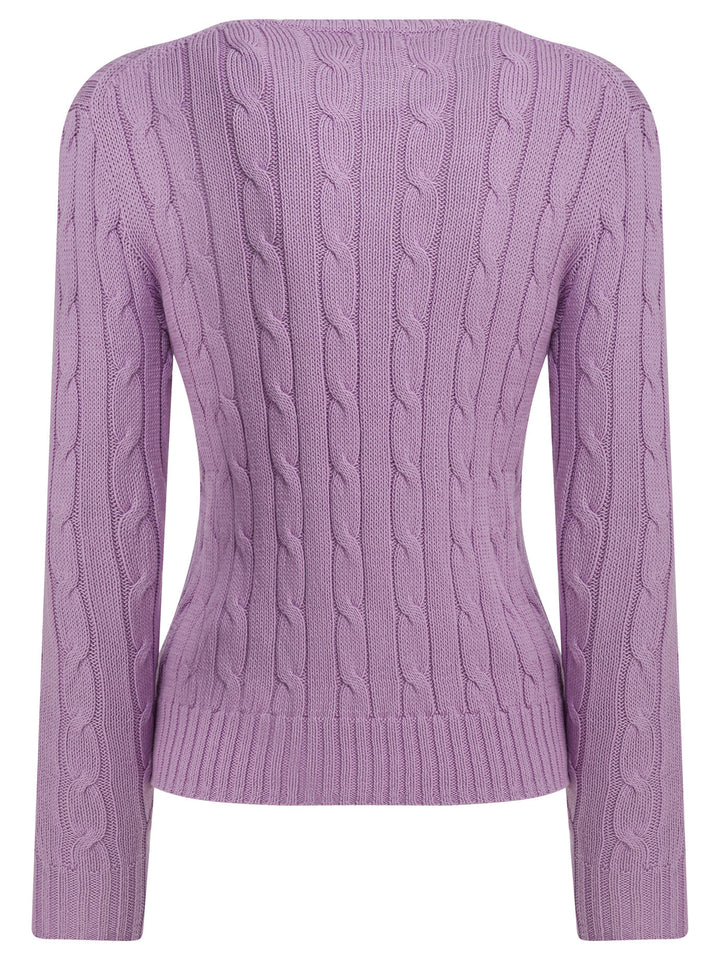Polo Ralph Lauren Crew-Neck Sweater With Logo Knitwear - Purple | 91c2a93c2fdb149246c7771fa75f9459c392596e