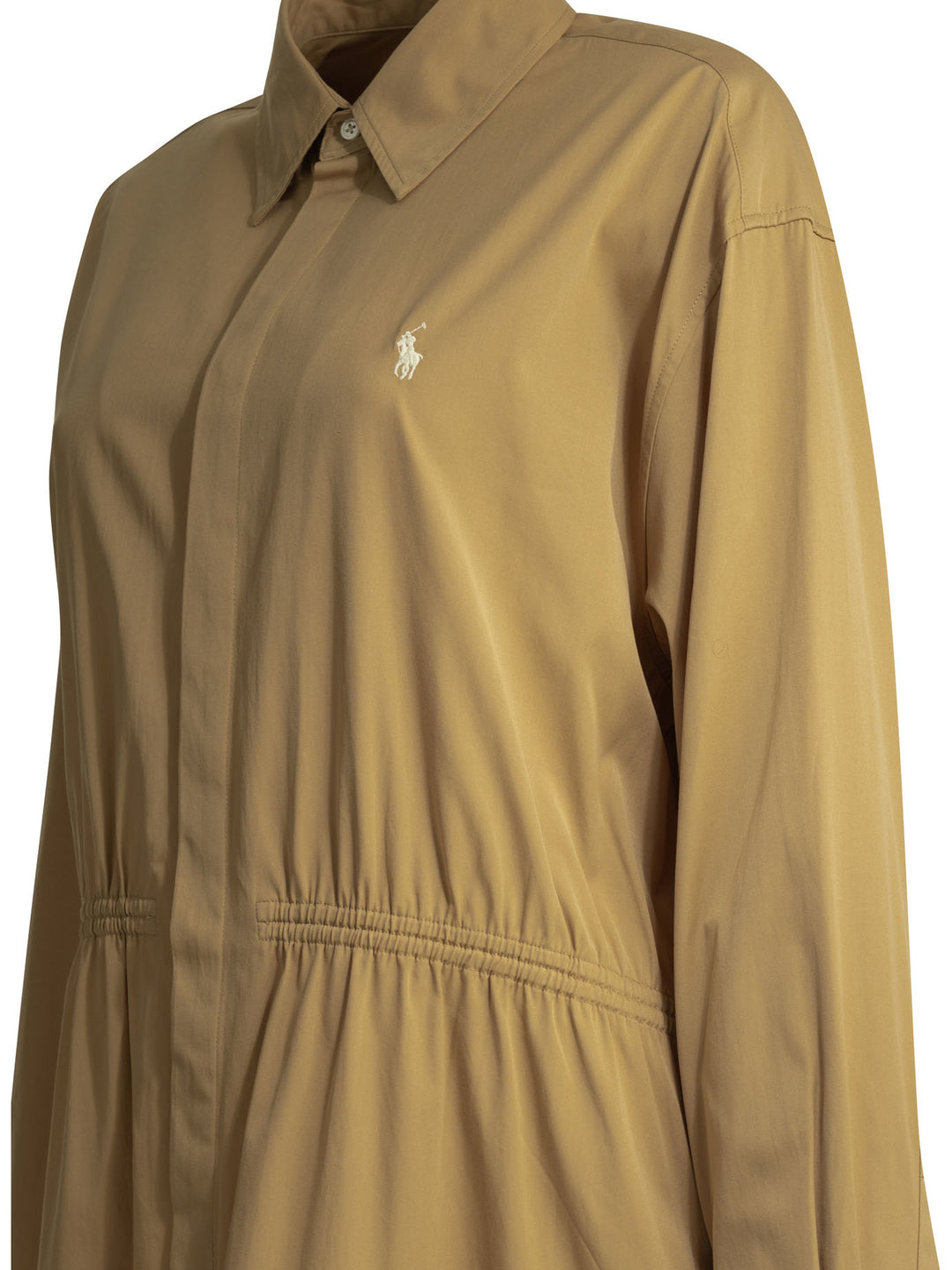 Polo Ralph Lauren Cotton Midi Dress With Logo Dresses - Beige | 0ebb4e1ee23599e94845beb7e0c4274dc5e49439