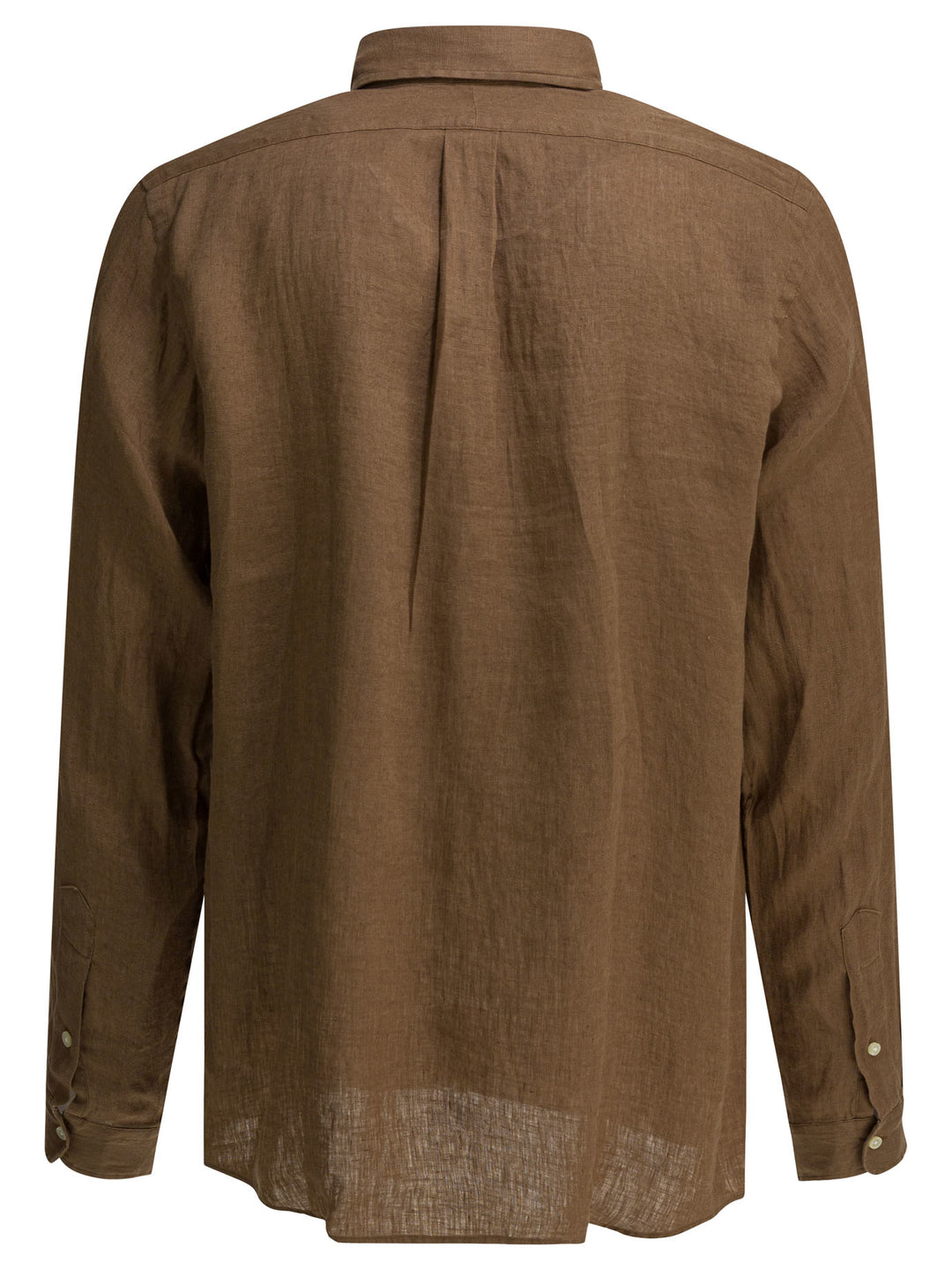 Polo Ralph Lauren Custom-Fit Casual Shirt With Logo Shirts - Brown | 115c4ddf8e21d30e74d89ab0af383a6778d969a7