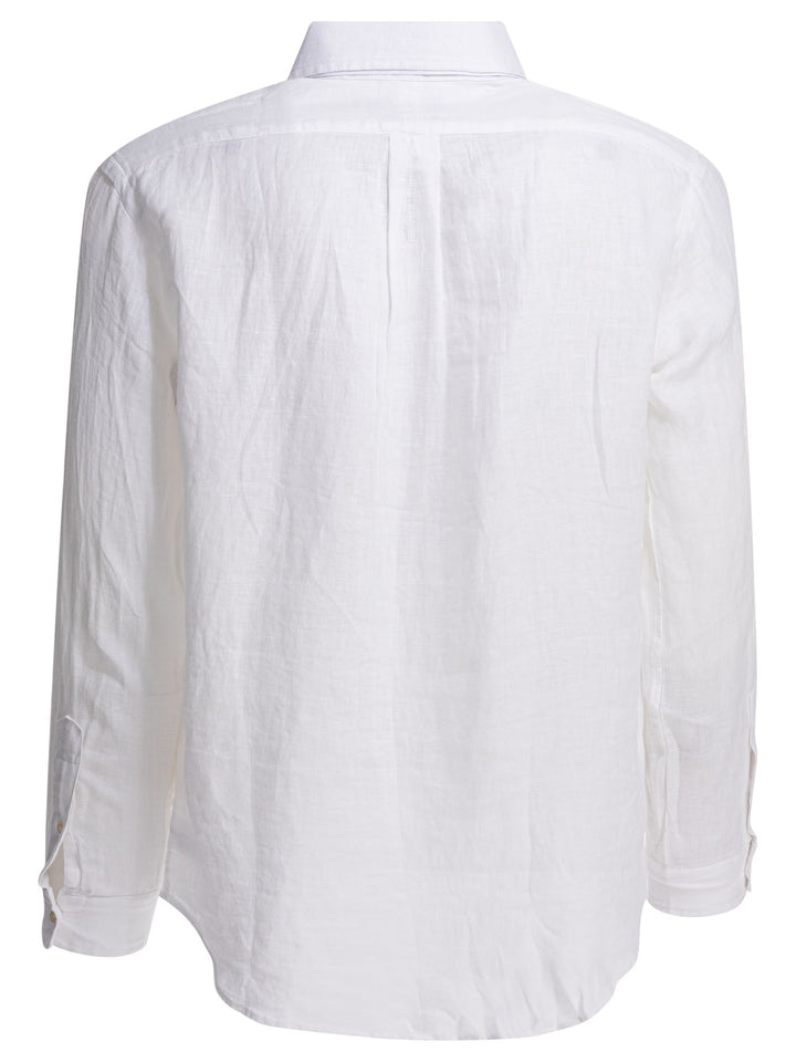 Polo Ralph Lauren Classic-Fit Casual Shirt With Logo Shirts - White | 3d33fe895f14d98114df894a4e0f0d433b9a8696