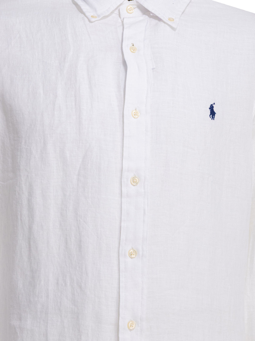 Polo Ralph Lauren Classic-Fit Casual Shirt With Logo Shirts - White | 656c14a9517ad385bf20f097155cac02169c72e4
