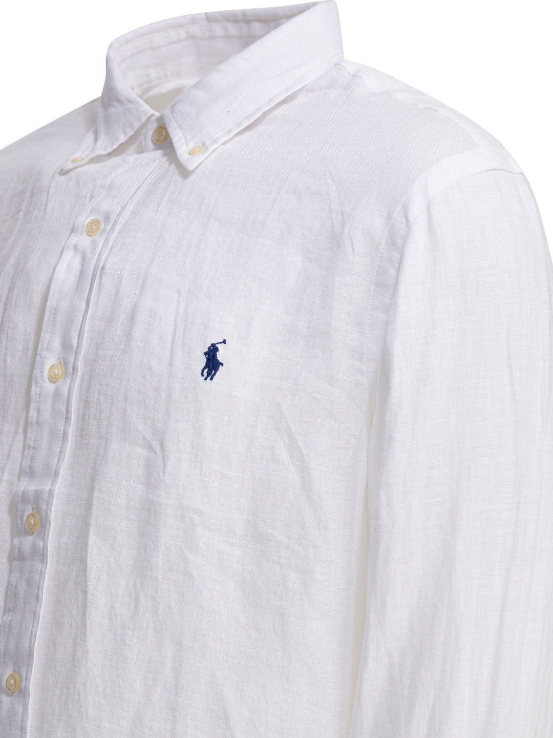 Polo Ralph Lauren Classic-Fit Casual Shirt With Logo Shirts - White | 98ae58cfdc3ba7ebb742ebccc4f9e2e1e6fa33a2