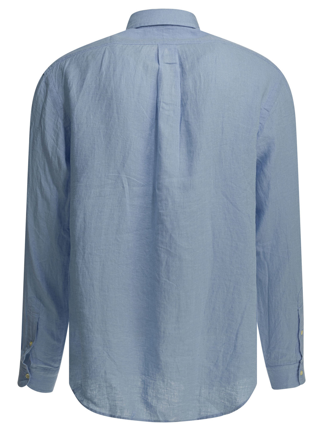 Polo Ralph Lauren Custom-Fit Casual Shirt With Logo Shirts - Blue | 32416a8fb055f8551ad027b9231feb584462ed6d