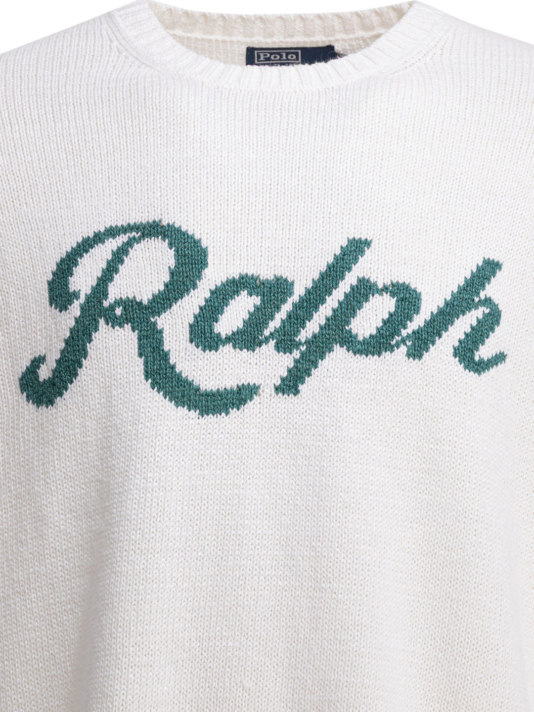 Polo Ralph Lauren Crew-Neck Sweater With Logo Knitwear - White | c5dfef4b7b5746485ba291055e454c78dddee847