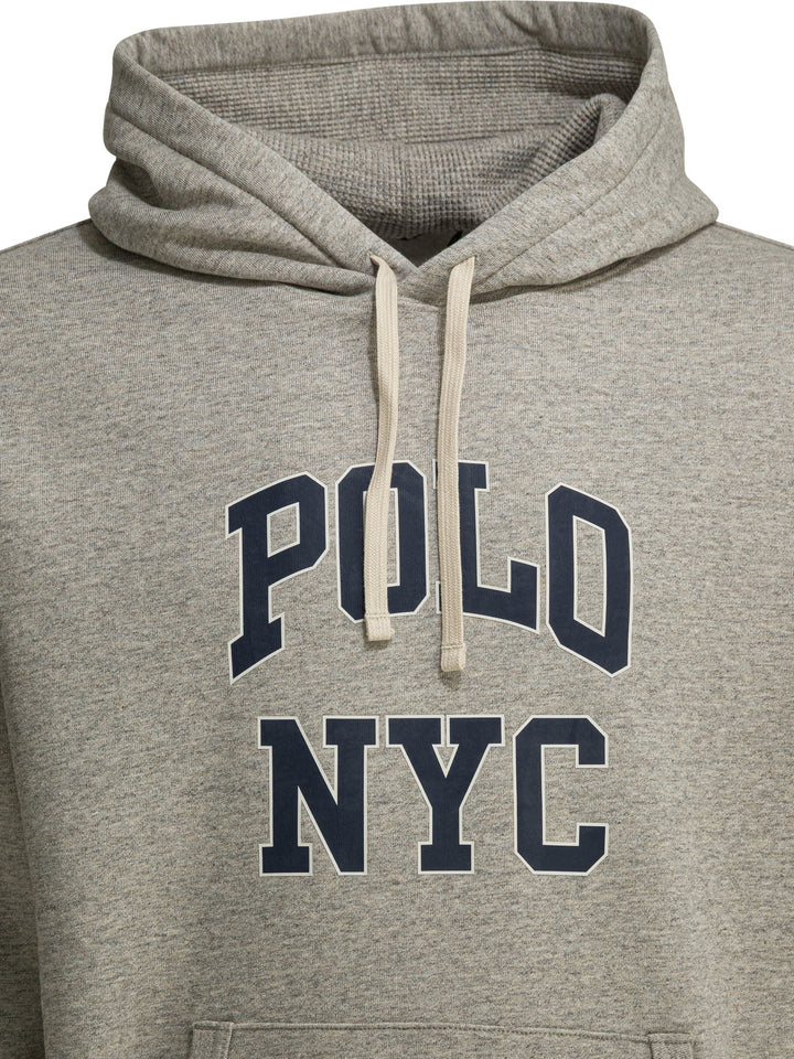 Polo Ralph Lauren Hoodie With Logo Sweatshirts - Grey | d11f579075a924733ba6d726916d8906cf2dac49