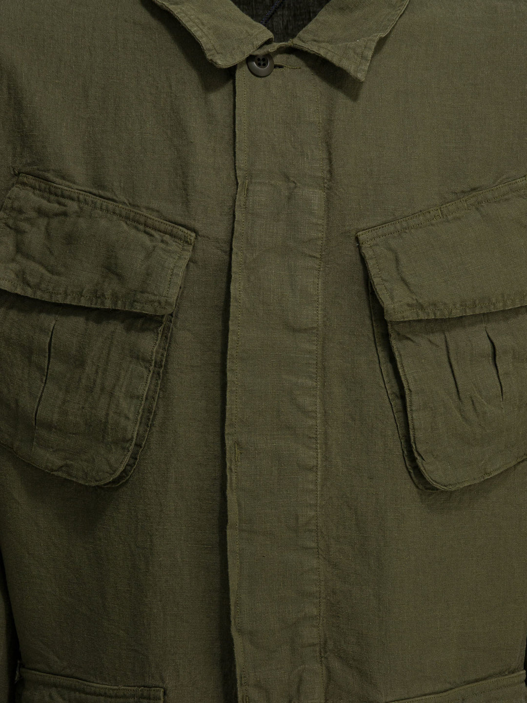 Polo Ralph Lauren Linen Overshirt Jacket Jackets and Coats - Green | 88d8b2e048f947852a138f531c5ad1ec4e402720