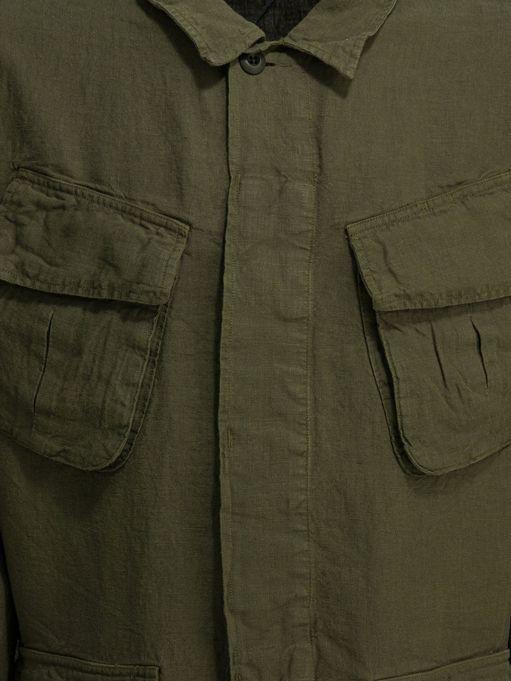 Polo Ralph Lauren Linen Overshirt Jacket Jackets and Coats - Green | 88d8b2e048f947852a138f531c5ad1ec4e402720