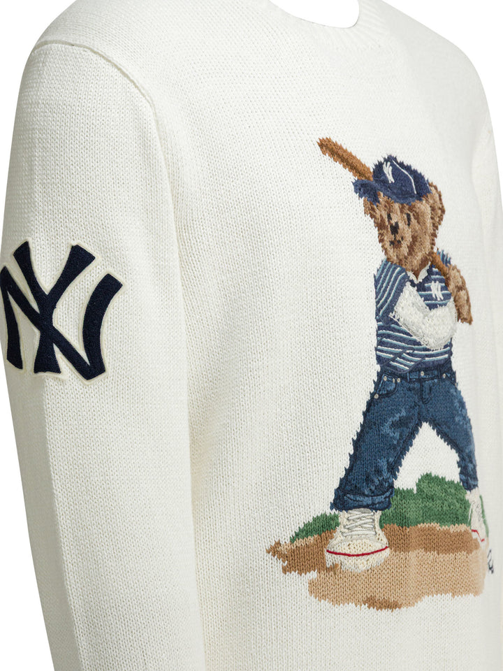 Polo Ralph Lauren Knitted Crew Neck Sweater Knitwear - White | ed435ecec91aeb29990c7af7fccd6f048fd881db