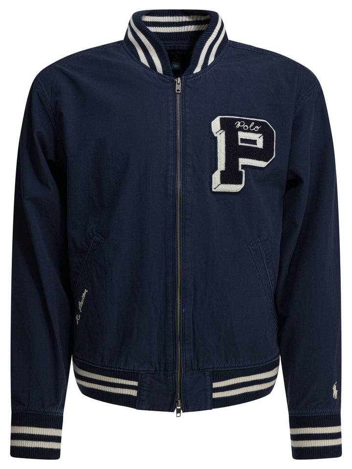 Polo Ralph Lauren Bomber Jacket With Logo Jackets and Coats - Blue | d0911a44f3a304172194115891998fffcbe6da28