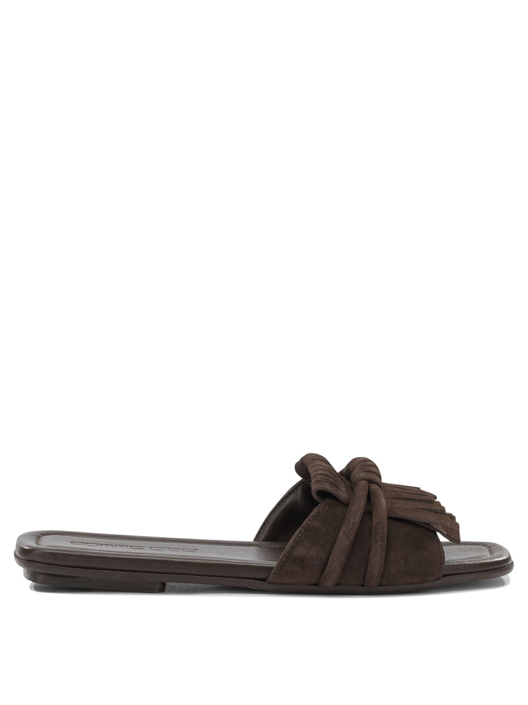 Pomme D'Or Slide In Pelle Scamosciata Sandals - Brown | fbe843c73adc104618c8fc4b16d738aecc05a335