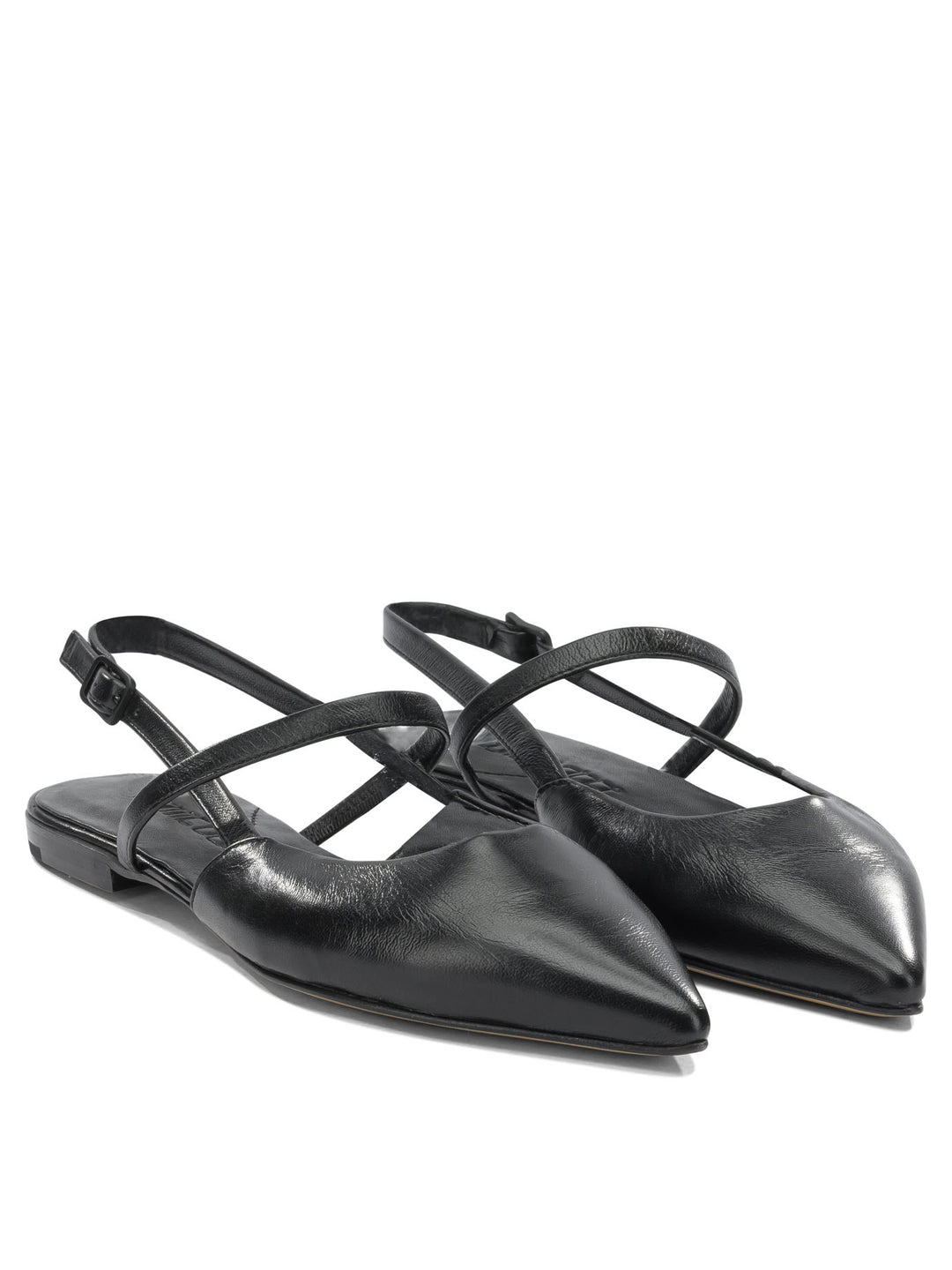 Pomme D'Or Ballerine Slingback In Pelle Ballerinas - Black | 83190d661c1b5db6dc97403885f6335274b56d6d
