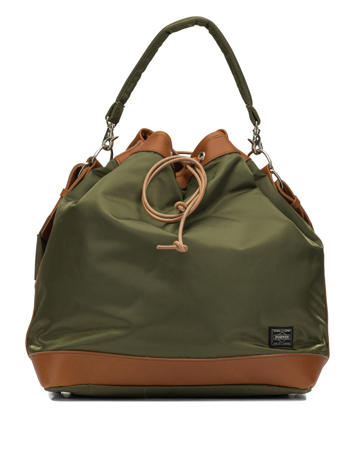 Porter-Yoshida & Co String Shoulder Bags - Green | db7a8f925c8536508a2b22c38da5e53f57b194c8