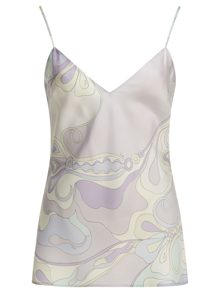 Pucci Orchidee Tops - Purple | 5d56fcde28e74a8b50e864f2e0dcd0d663295b68