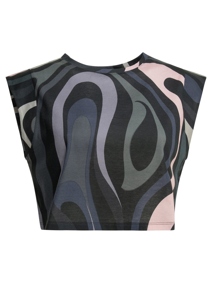 Pucci Marmo Tops - Black | f0fb8c1848e7d34bc6a376d5caa8ea2f1801ad76