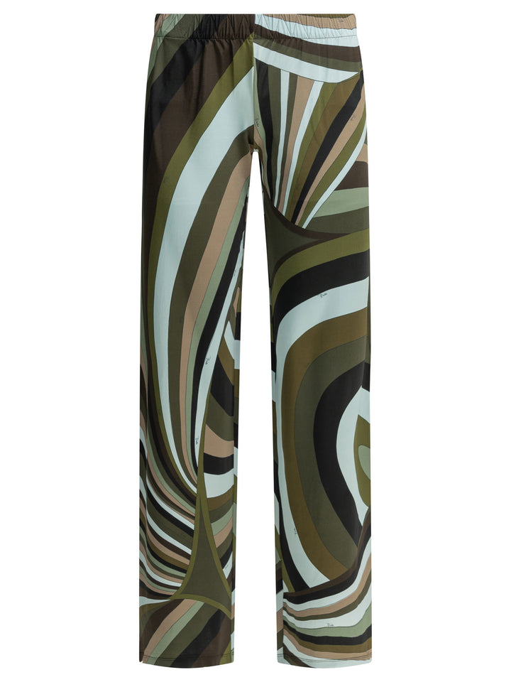 Pucci Iride Trousers - Green | fed733fdd8327cc63cb87710944595dd769d08ba