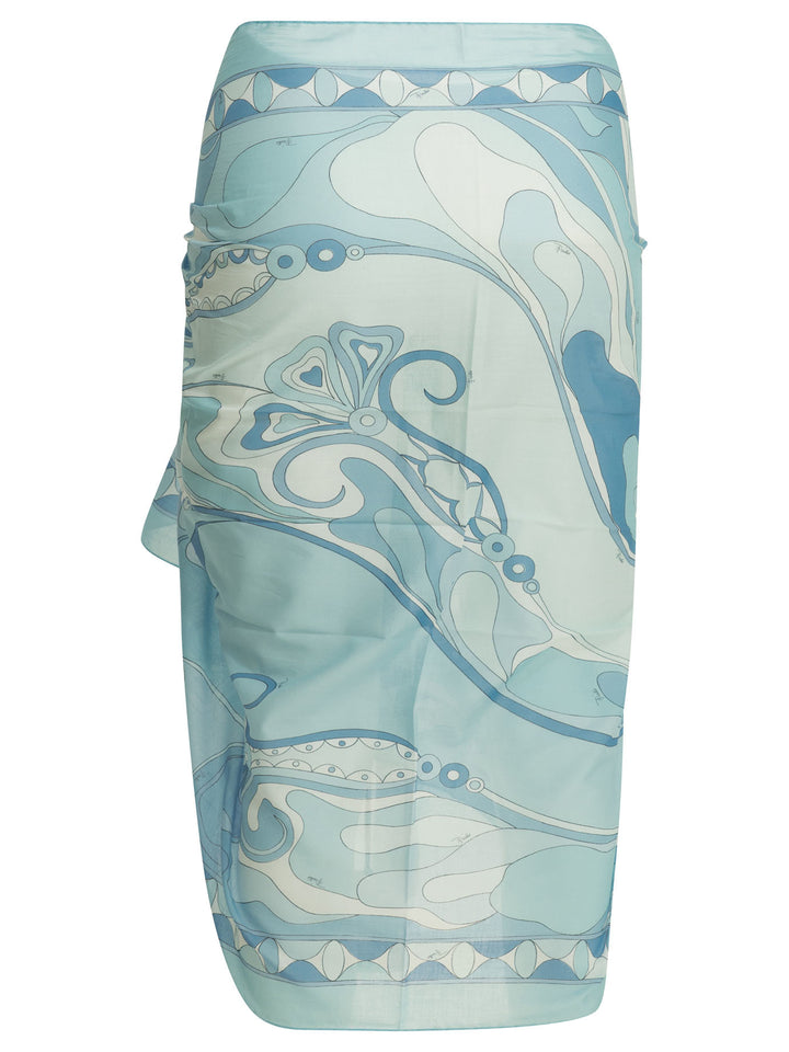 Pucci Orchidee Swimwear - Light blue | b86d9b826fef834374f5542efd846a80a00d0728
