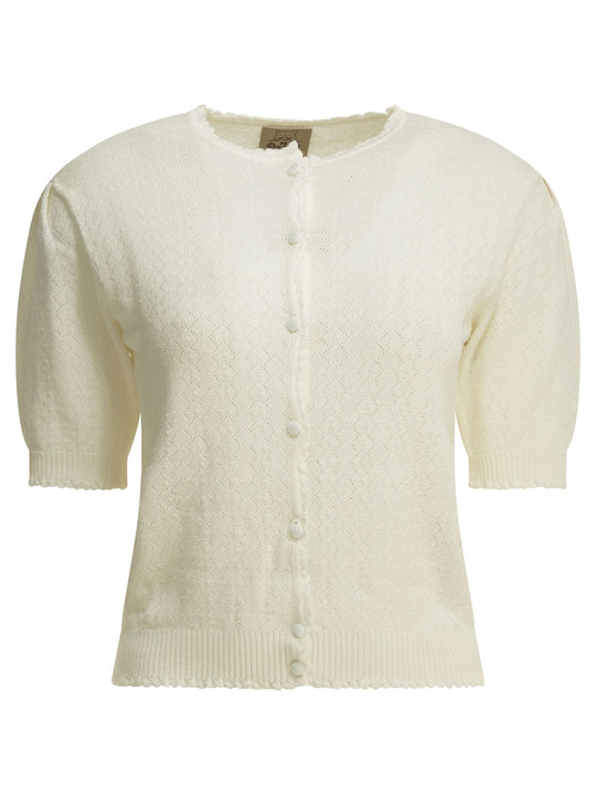 Chevron Knitwear White