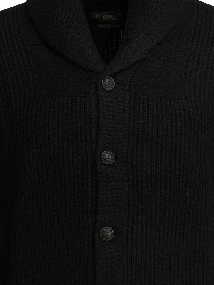 Rrl By Ralph Lauren Cashmere Cardigan Knitwear - Black | f83590569a1cded9f6f0d5aee74f4f723f094424