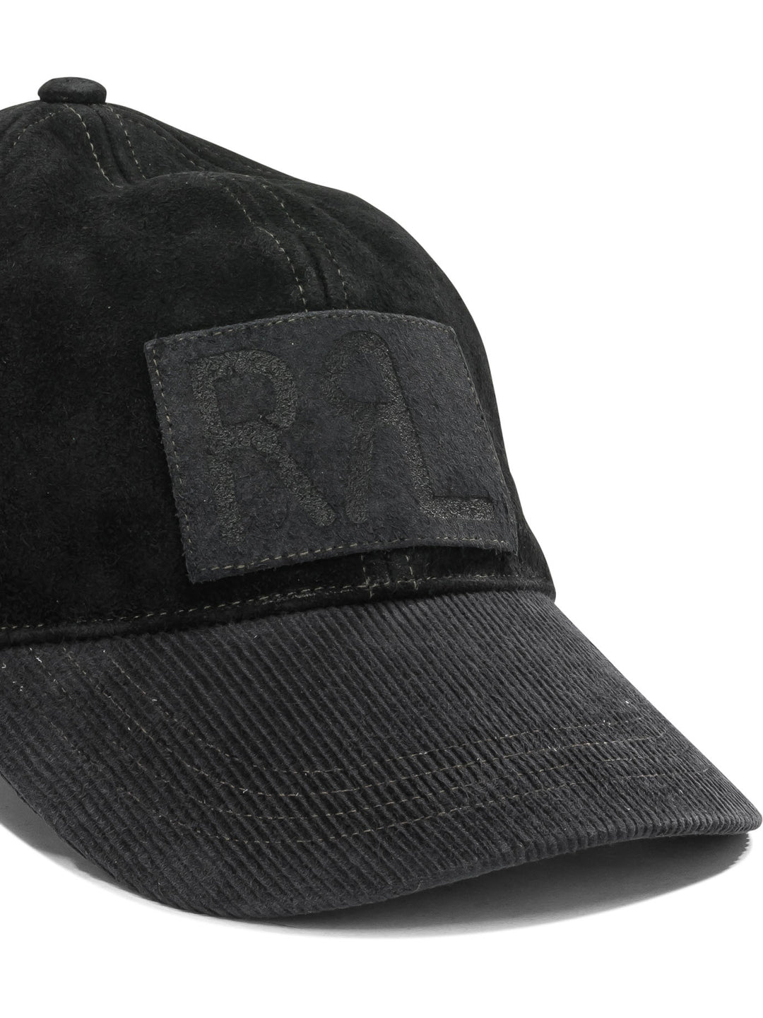 Rrl By Ralph Lauren Suede Baseball Cap Hats - Black | 57b7db7248299aa90cbb70565087fe8021b22944