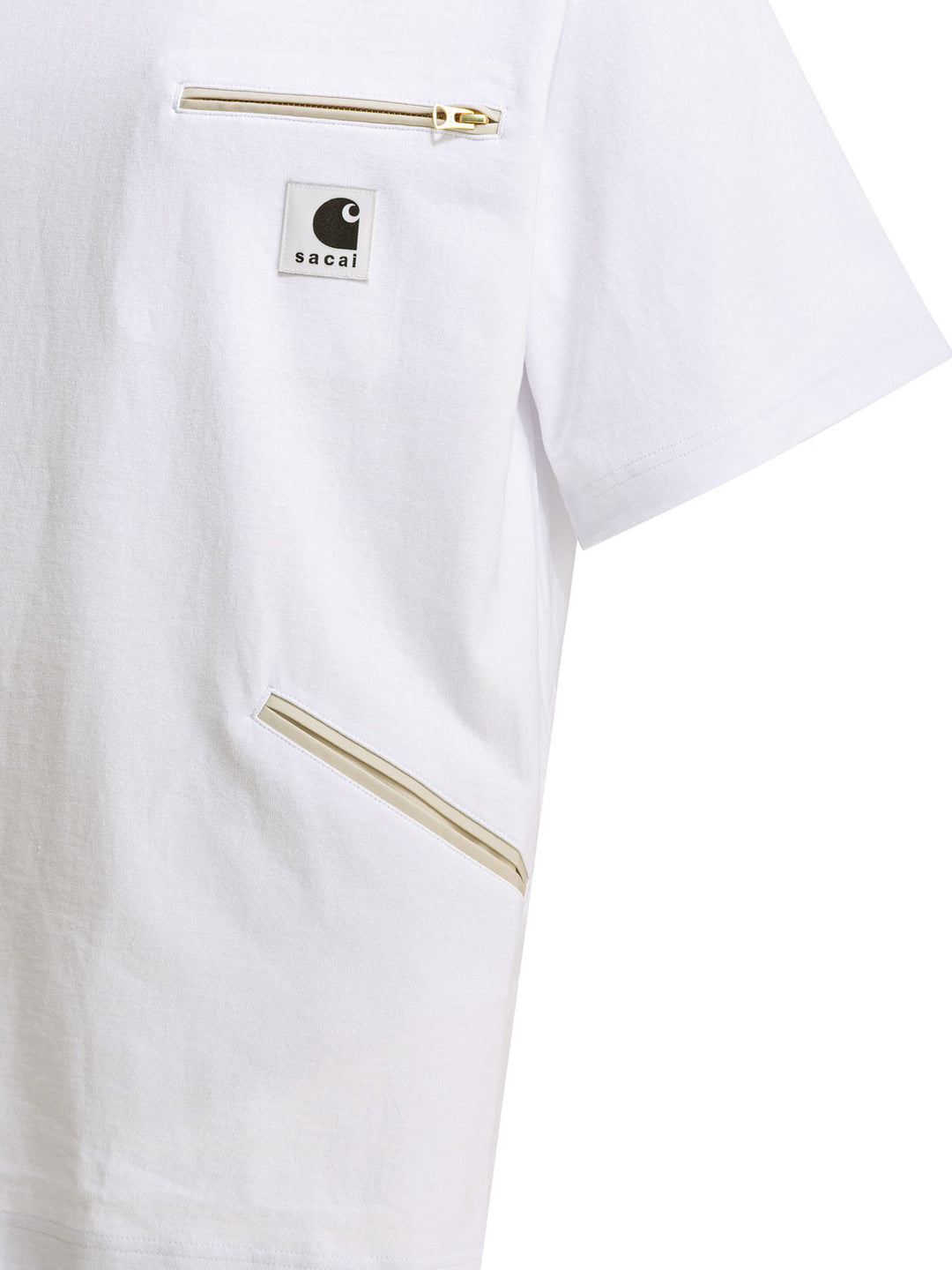 Sacai Carhartt Wip T-shirts - White | a958f59cbf2b920d49c622caedf875e860996574