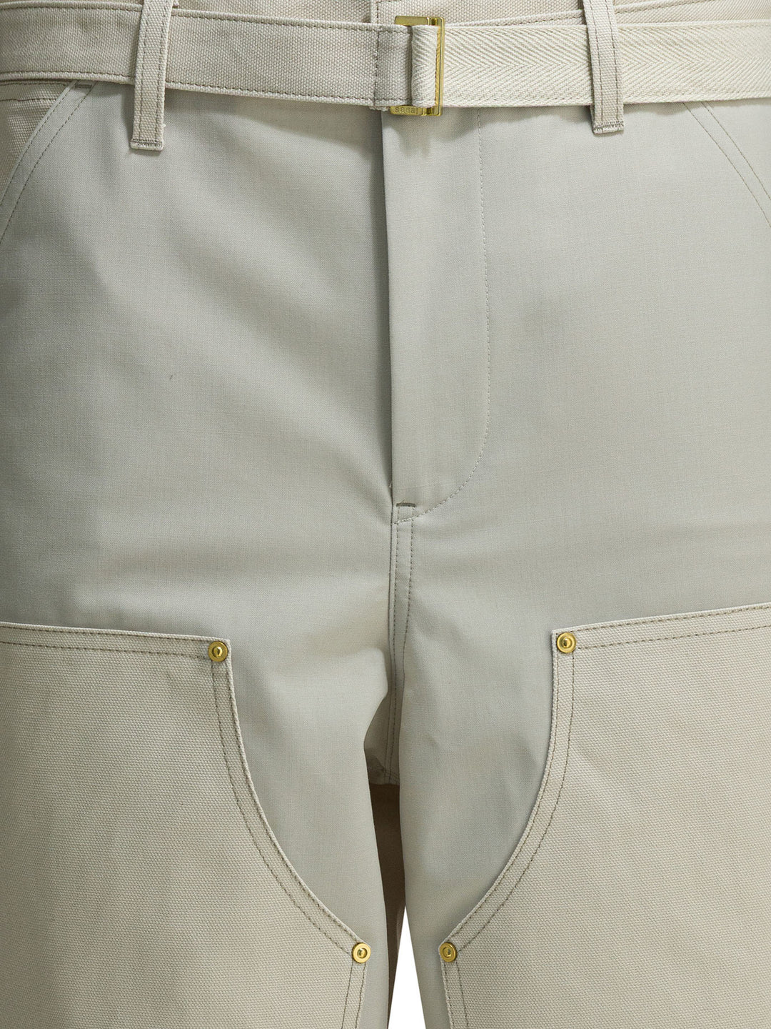 Sacai Carhartt Wip Duck Trousers - White | f447a1ceb445346d7e4baa8b34c3014803aa6782