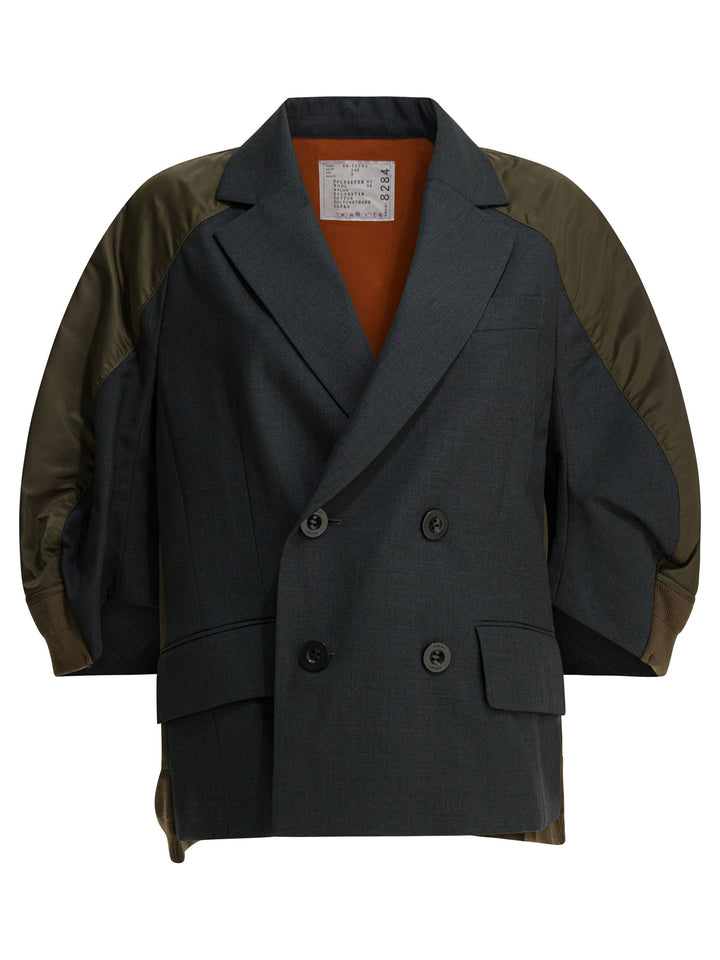 Sacai Jackets & Coats Jackets and Coats - Grey | 93a44e3e3f0e90b8a8c46e04c7fec2ad393d59f8