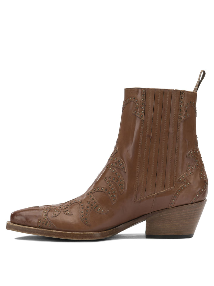 Sartore Leather Cowboy Boots Boots and Ankle Boots - Brown | 2aa15e44f40817a94995f3054882c31e0a8002c0