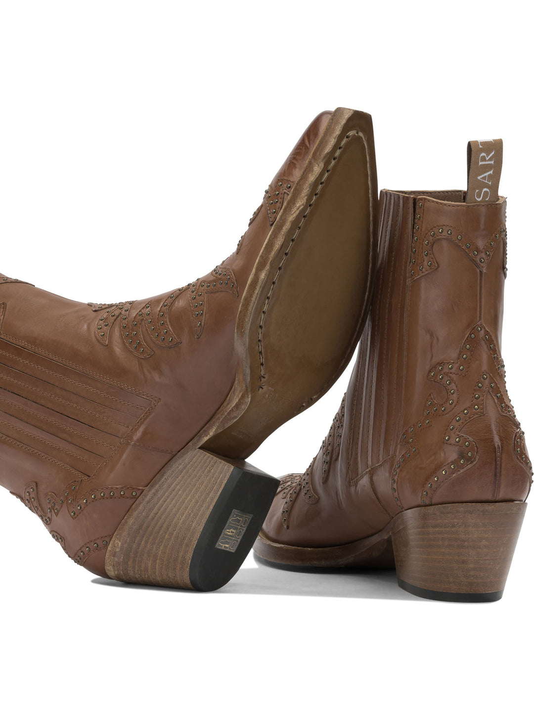 Sartore Leather Cowboy Boots Boots and Ankle Boots - Brown | f6386026338f832a17d296a3f6bfcb89f5562b52