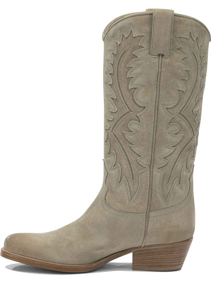 Sartore Leather Cowboy Boots Boots and Ankle Boots - Beige | 6087ff86f2e5d96e31c4f020cf3ac8125e31926c