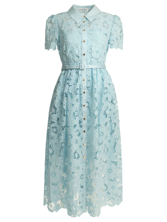 Lace Midi Dress Dresses Light Blue