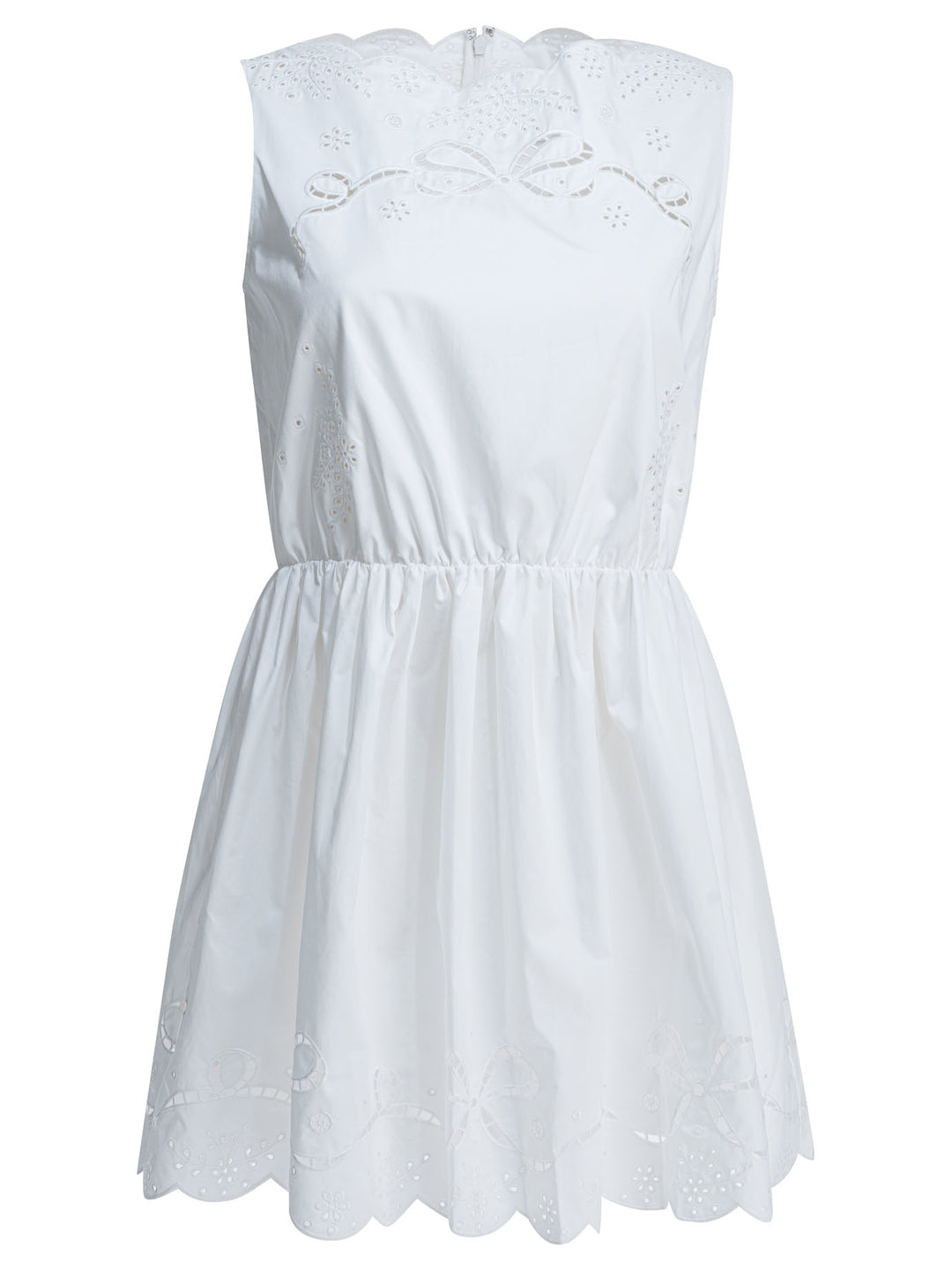 Self-Portrait Short Flared Dress Dresses - White | dd6f397d34f202821b69a4816d6525b110569c2c