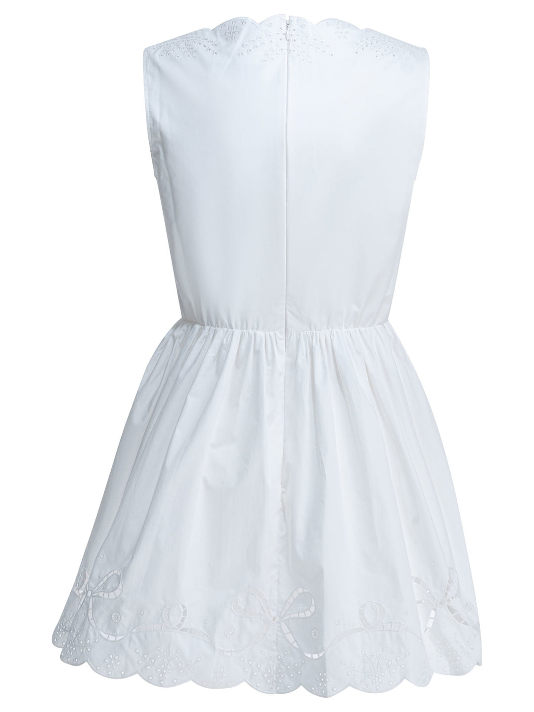 Self-Portrait Short Flared Dress Dresses - White | 7d78d382c17e91a39b0b5deed15fa49d3bc1d97d