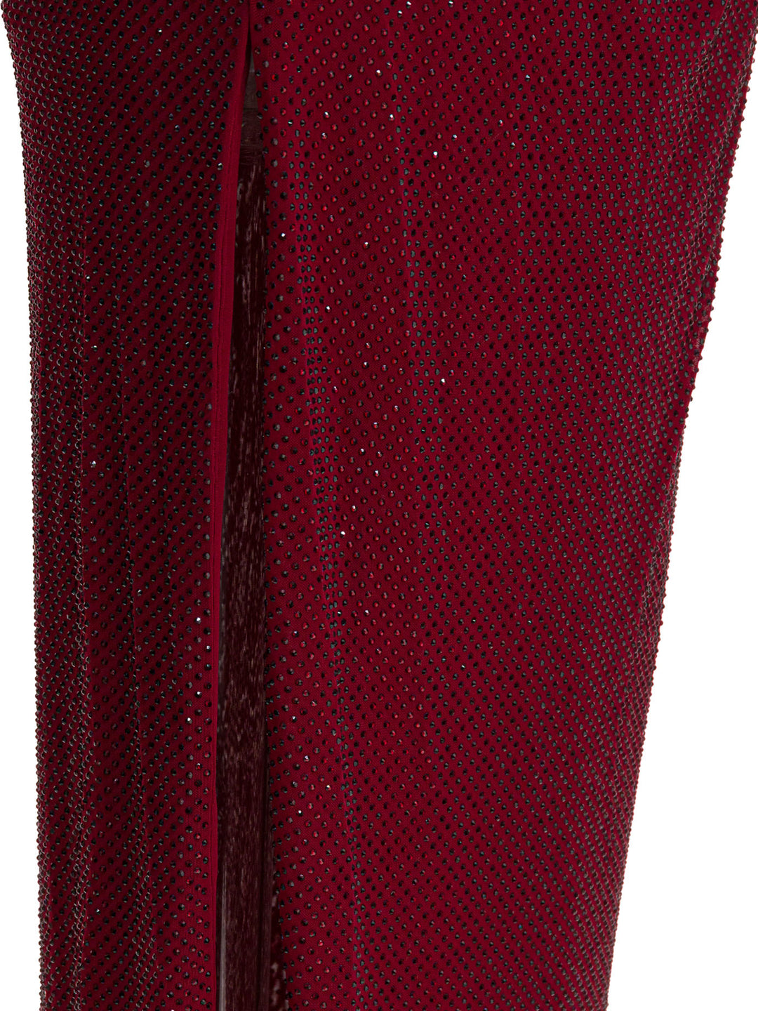 Self-Portrait Draped Midi Dress With Rhinestones Dresses - Red | 79773c49ba9ab814f80428482dbd1602b8bf76e9