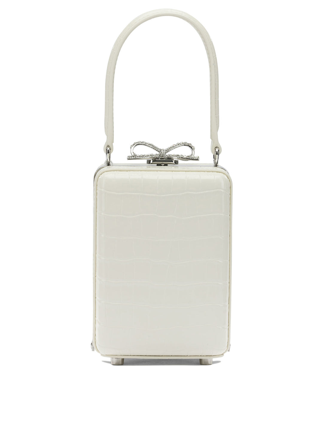 Self-Portrait Leather Mini Handbag Handbags - White | 168c088aeec2822347aca8cd775f077e9d5e8862