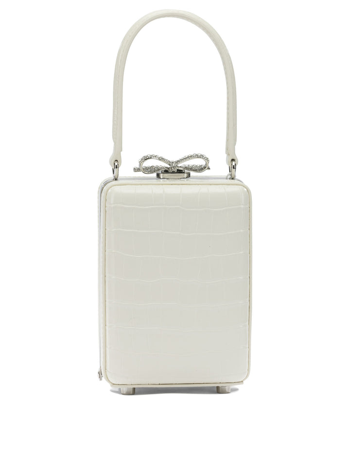 Self-Portrait Leather Mini Handbag Handbags - White | 092cb046503508a2c0da5fdf075eb84cee4851e9