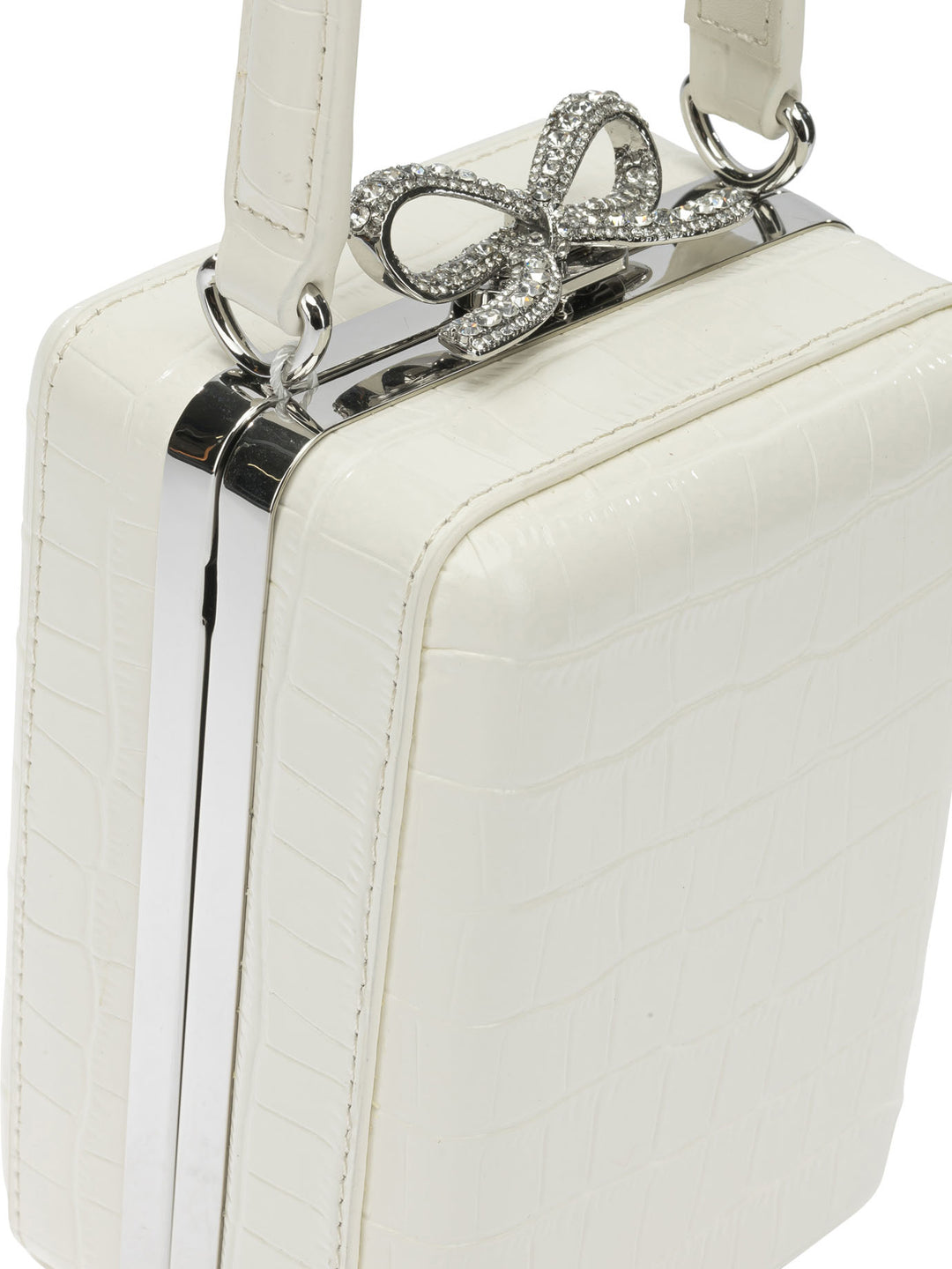 Self-Portrait Leather Mini Handbag Handbags - White | 55090da546a1891927313427f8e5d0df7be65226