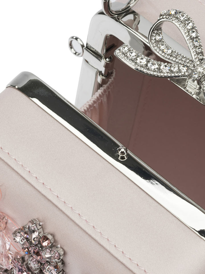 Self-Portrait Satin Mini Handbag Handbags - Pink | 754acf12ce6568a5819e846e5dd86100e4ed7782