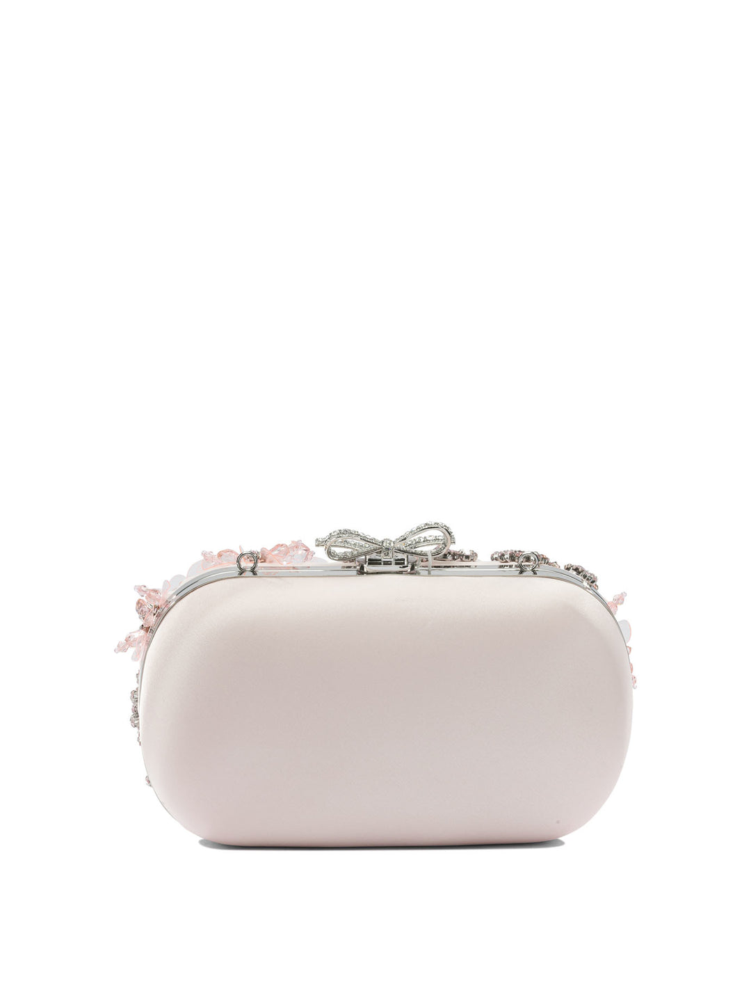 Self-Portrait Satin Floral Clutch Bag Clutches - Pink | db0b82a2ce46b21d4bae587a2d8596ec5116e499