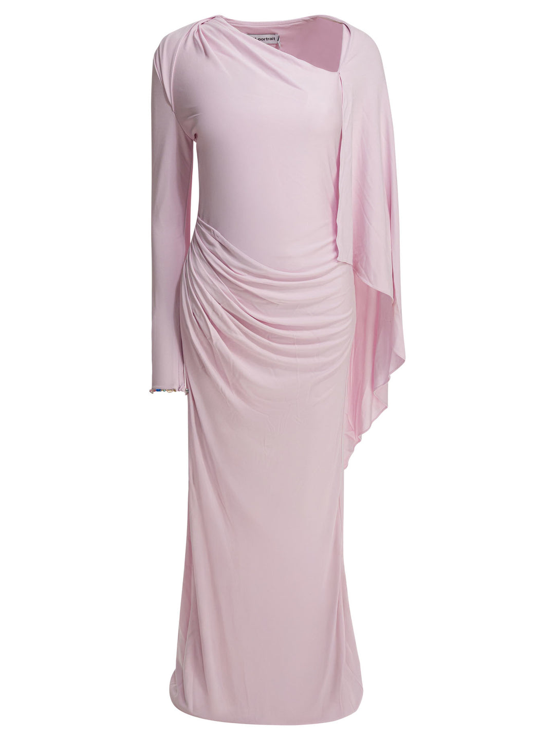 Self-Portrait Long Draped Jersey Dress Dresses - Pink | 5b89cbe11ae205b5ba5595097ae64503a50f6720