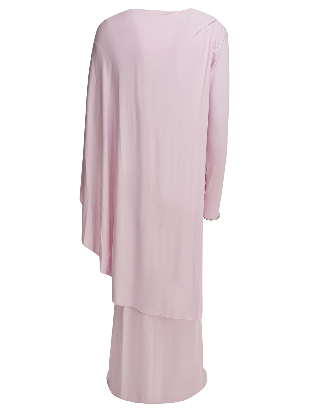 Self-Portrait Long Draped Jersey Dress Dresses - Pink | d1b31255e88530e68dac61dbffcd977f47bb862e