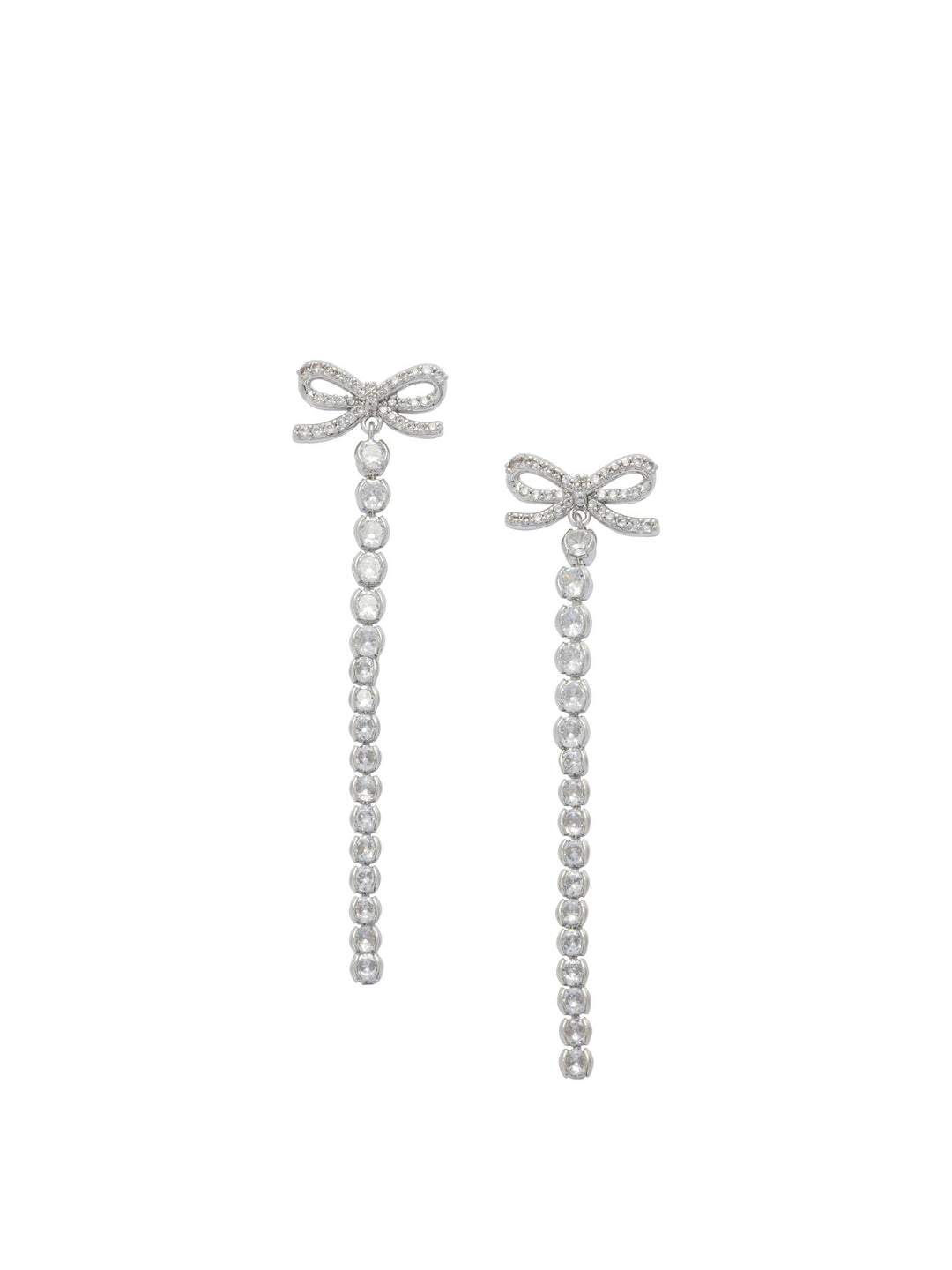 Self-Portrait Bow Earrings Jewels - Silver | 744dea987a6c87866bbc671d7b3aa121dadd3668