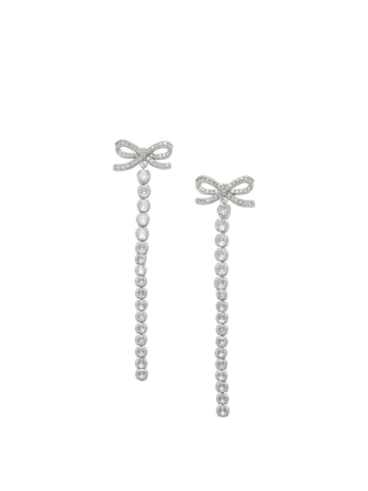 Self-Portrait Bow Earrings Jewels - Silver | 744dea987a6c87866bbc671d7b3aa121dadd3668